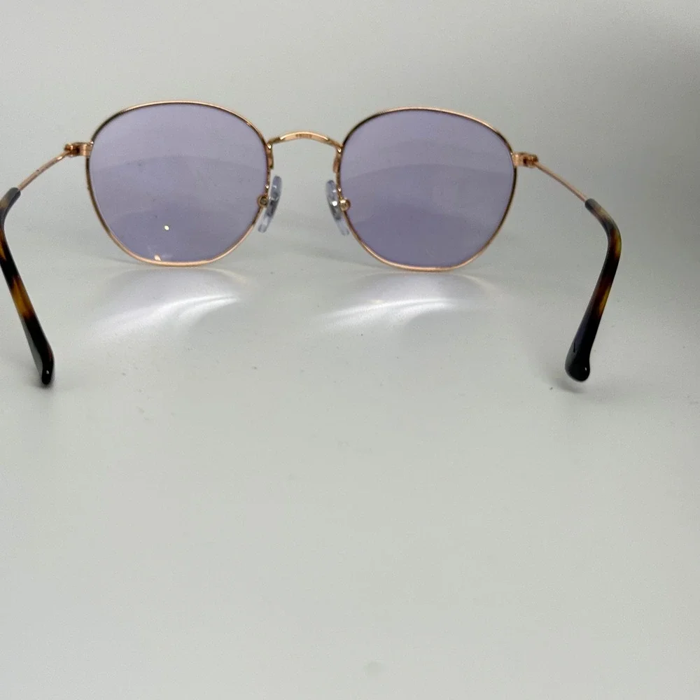 Ray-Ban RB 9572V 4089 48-19 130 Rose Gold‎ Purple Round Eyeglasses Kids Juniors